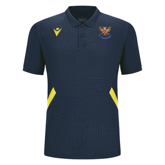 Jnr SJFC 23/24 Travel Polo Shirt Navy|Yellow