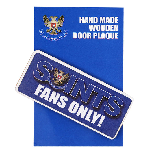 Saints Fans Only Wooden Door Plaque