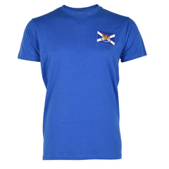 SJFC Saltire Crest T-Shirt Royal Blue