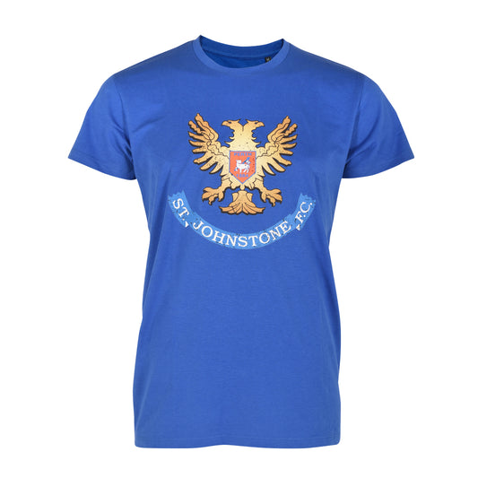 SJFC Distressed Crest T-Shirt Royal