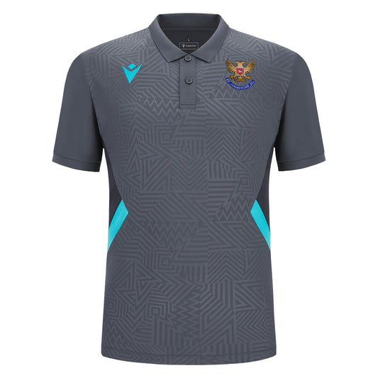 SJFC 23/24 Travel Polo Shirt Anthracite|Sky