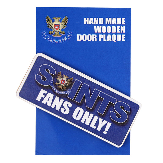 Saints Fans Only Wooden Door Plaque