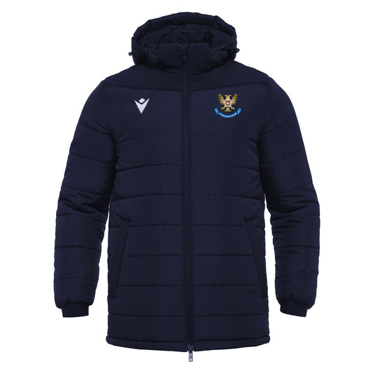 Jnr Macron Pro Training Padded Jacket Navy