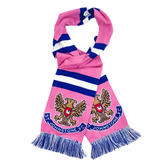 Pink Jacquard Bar Scarf